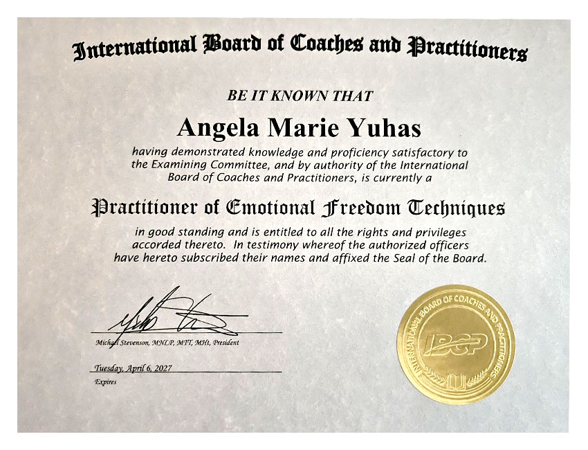 master-practitioner-of-emotional-freedom-techniques-certificate